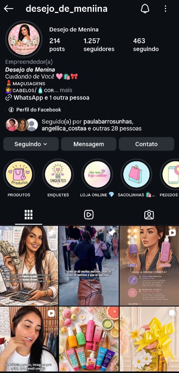 desejo de menina
