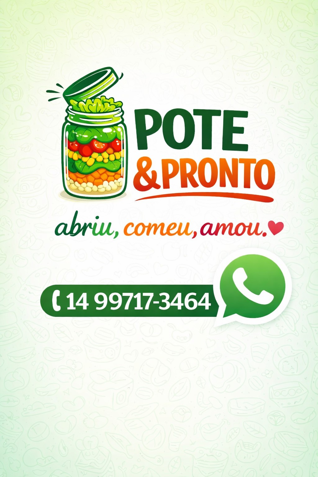POTE & PRONTO SALADAS no pote