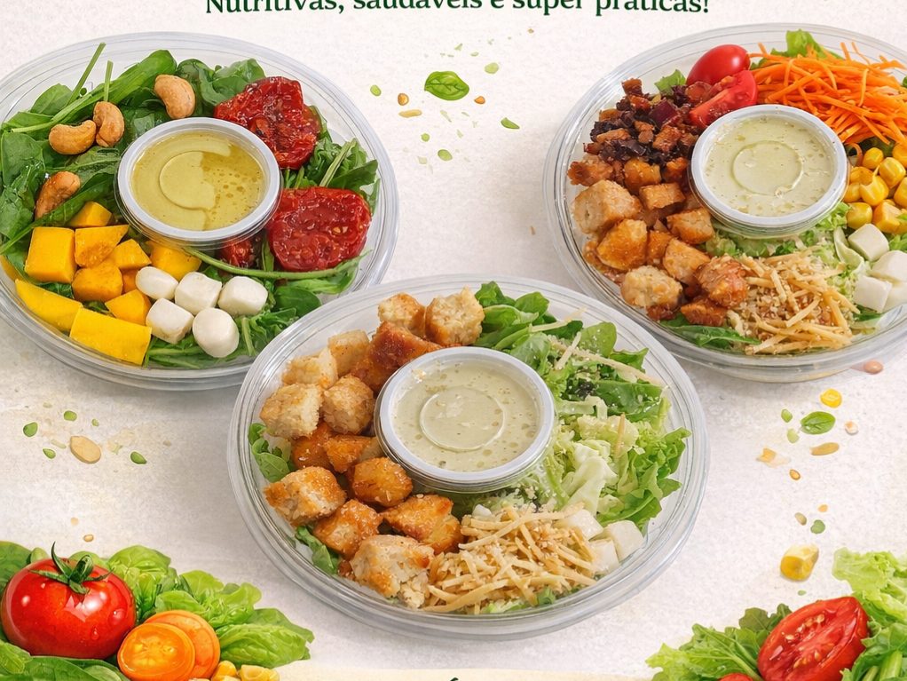 POTE & PRONTO SALADAS no pote