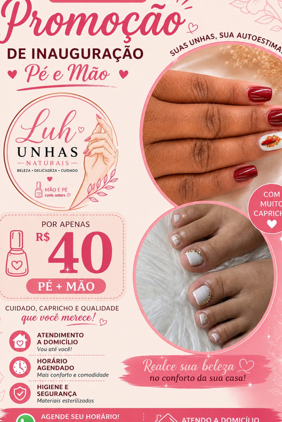 Luh unhas naturais